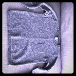Charcoal color soft cashmere sweater